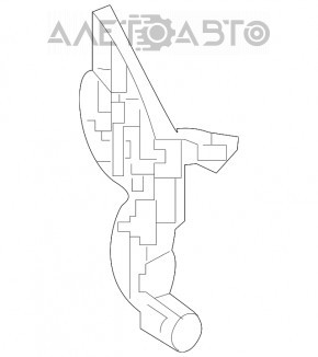 Suport far stânga Mercedes GLC 16-22 nou original OEM