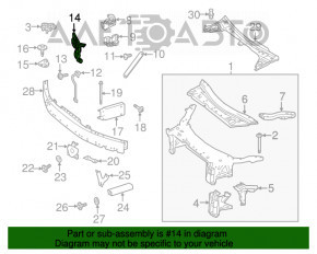 Suport far stânga Mercedes GLC 16-22