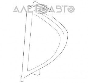 Capacul panoului frontal lateral stânga Mercedes GLC 16-22 bej