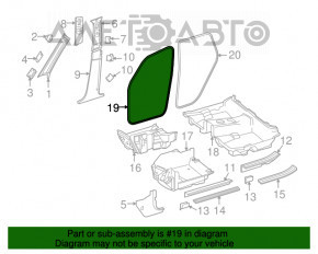 Уплотнитель дверного проема передний левый Mercedes GLC 16-22