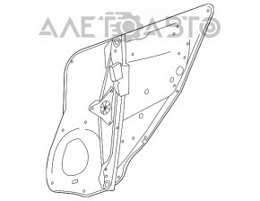 Стеклоподъемник механизм задний левый Mercedes GLC 16-22 SUV