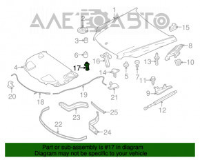 Bara de capota stanga Mercedes GLC 16-22