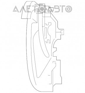 Grila radiatorului stânga Mercedes GLC 300/350e/43 16-19