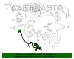 Senzor ABS spate stânga Mercedes GLC 300/350e/43 16-22