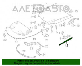 Amortizor capota stânga Mercedes GLC 16-22