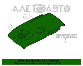 Capacul motorului Mercedes GLC 300 16-19