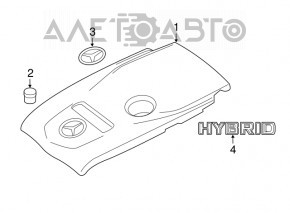 Capacul motorului Mercedes GLC 300 16-19