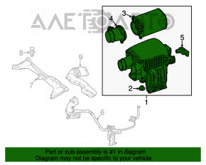 Corpul filtrului de aer Mercedes GLC 300/350e 16-19