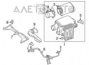 Corpul filtrului de aer Mercedes GLC 300/350e 16-19