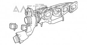 Turbina completă cu colector pentru Mercedes GLC 300 16-19