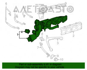 Turbina completă cu colector pentru Mercedes GLC 300 16-19