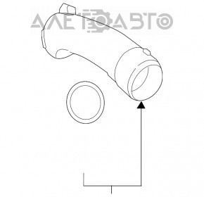 Tubul de admisie pentru turbina Mercedes GLC 300/350e 16-19