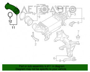 Tubul de admisie pentru turbina Mercedes GLC 300/350e 16-19