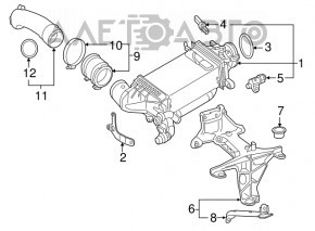 Tubul de admisie pentru turbina Mercedes GLC 300/350e 16-19