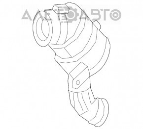 Tubul de admisie cu catalizator pentru Mercedes GLC 300 16-19