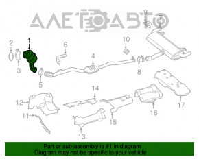 Tubul de admisie cu catalizator pentru Mercedes GLC 300 16-19