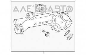 Корпус термостата в сборе Mercedes GLC 300 16-19