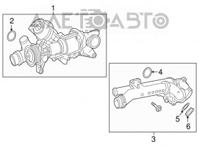 Корпус термостата в сборе Mercedes GLC 300 16-19