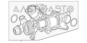 Pompa de apă Mercedes GLC 300/350e 16-19