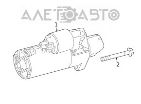 Starter Mercedes GLC 300/350e 16-19 nou original OEM