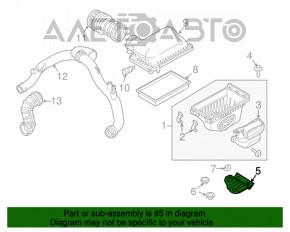 Suportul carcasei filtrului de aer Ford Explorer 11-19