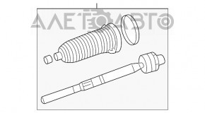 Bară de direcție stânga Dodge Grand Caravan 11-20 nouă, neoriginală CTR.