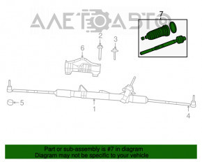 Bară de direcție stânga Dodge Grand Caravan 11-20 nouă, neoriginală CTR