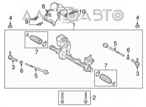 Bară de direcție stânga Ford Flex 10-15 nouă, neoriginală CTR.