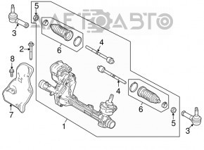 Bară de direcție stânga Ford Explorer 11-19 nouă, neoriginală CTR.