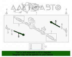 Bară de direcție stânga Ford Flex 10-15