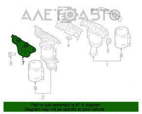 Protecția colectorului de eșapament frontal superior Ford Explorer 16-19 3.5