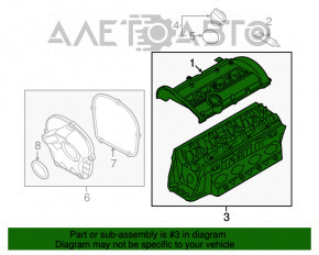 Capacul blocului cilindric al motorului Audi A6 C7 12-15 pre-restilizare 2.0