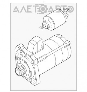 Стартер Audi A6 C7 12-13 2.0T