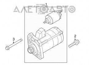 Pornire Audi A6 C7 12-13 pre-restilizare, neoriginal ZM, carcasă ruptă.