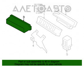 Capacul blocului de relee din partea dreapta a capotei pentru Infiniti JX35 QX60 13-