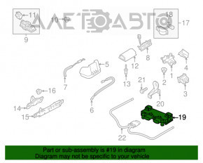 Controlul capacului portbagajului Audi A6 C7 12-18