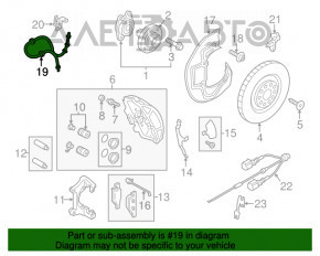 Шланг тормозной перед левый Audi A6 C7 12-18 320mm, 356mm