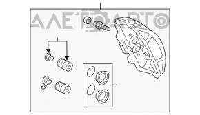 Suportul frontal stânga Audi A6 C7 12-18 356mm