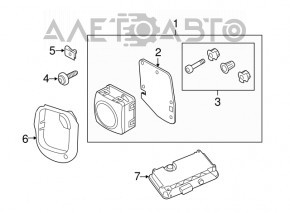 Corpul radarului de croazieră dreapta pentru Audi A6 C7 12-18.