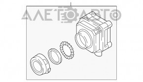 Камера передняя Audi A6 C7 16-18 рест