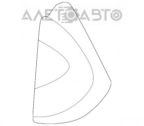 Capacul panoului frontal lateral stânga Audi A6 C7 12-18 negru