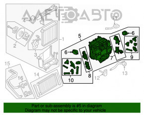 Radiatoarele asamblate Audi A6 C7 12-18 cu 4 zone