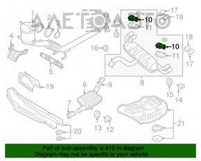 Modul de control al supapei de silențiozitate Audi A6 C7 16-18 restilizat, nou, original