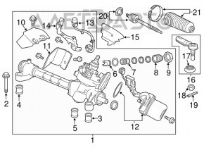 Bară de direcție stânga Honda CRZ 11-12