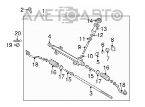 Bară de direcție dreapta Hyundai Sonata 11-15 nouă OEM originală