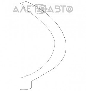 Capacul panoului frontal lateral stânga Infiniti QX50 19- negru