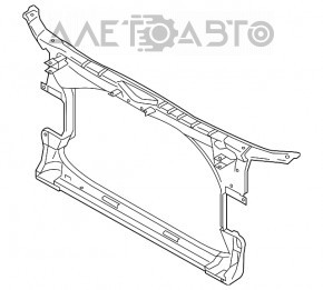 Televizorul panoului radiatorului Audi A6 C7 12-18 nou, neoriginal