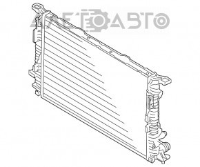 Radiator de răcire apă Audi A6 C7 12-18 2.0 nou neoriginal NISSENS