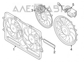 Ventilatorul de răcire a computerului Audi A6 C7 12-18 2.0