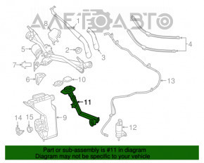Gâtul rezervorului de lichid de spălare pentru parbriz Mercedes GLC 16-22 fără capac